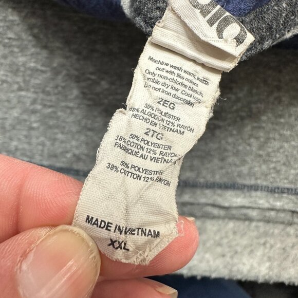 ALO Performance Hoodie Men 2XL Gray Blue Tri-Blend Lightweight Pullover - Picture 7 of 14